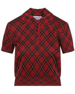 McQueen Microcheck Polo - Red