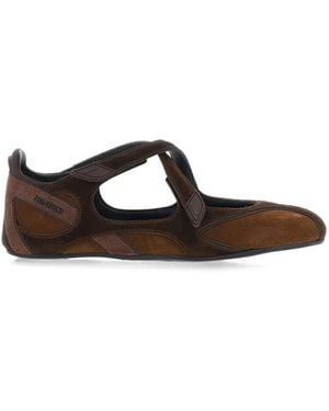 The Attico Floor01 Flat Ballerina Shoes - Brown