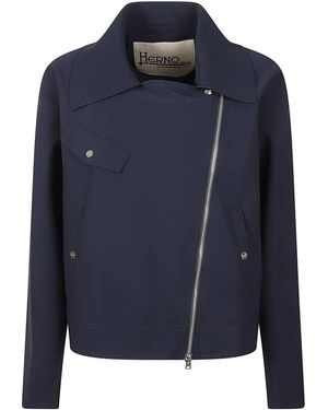 Herno Tech Fabric Jacket - Blue