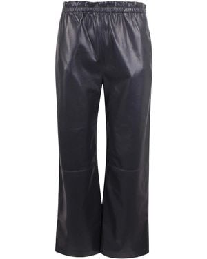 Nanushka Faux Leather Pants - Blue
