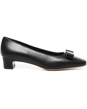 Ferragamo Bow Dcollet - Black