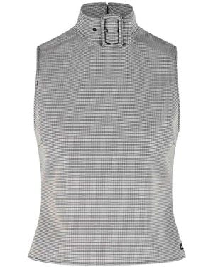 Courreges Buckle Tank Top - Grey