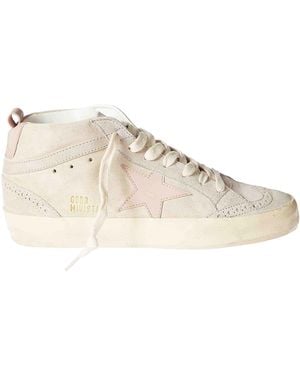 Golden Goose Mid Star Classic Suede - Natural