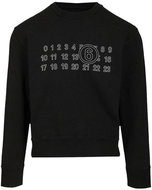 MM6 by Maison Margiela Numeric Sweatshirt - Black