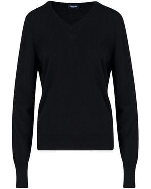 Drumohr V-Neck Jumper - Blue