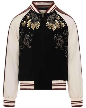 Valentino Embroidered Jacket - Black