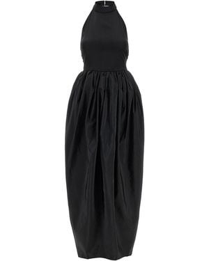 ROTATE BIRGER CHRISTENSEN Satin Taffeta Maxi Dress - Black