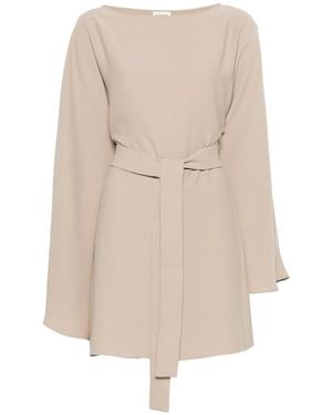 P.A.R.O.S.H. Belted Mini Dress - Natural