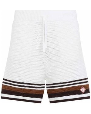 CASABLANCA Crochet Shorts - White