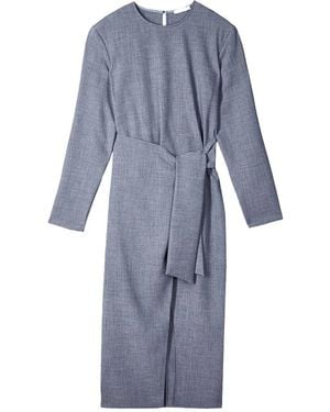 Patrizia Pepe Wrap Midi Dress - Blue