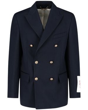 Golden Goose Double-Breasted Dave Blazer - Blue