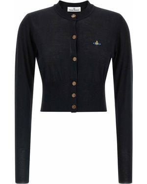 Vivienne Westwood Bea Cropped Cardigan - Blue