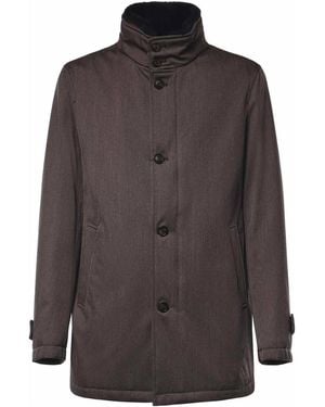 Herno Wool Coat - Brown