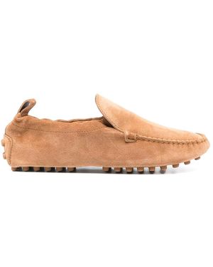 Tod's Gommino Curled Suede Loafers - Pink