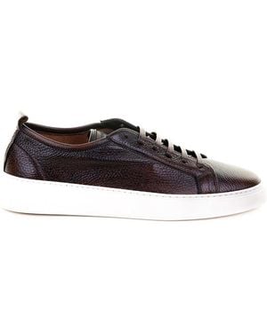 Neil Barrett Leather Trainer - Brown