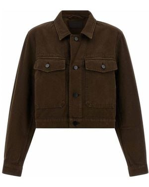 Lemaire Blouson Crop - Brown