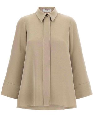 Alberto Biani 3/4 Sleeve Shirt - Natural