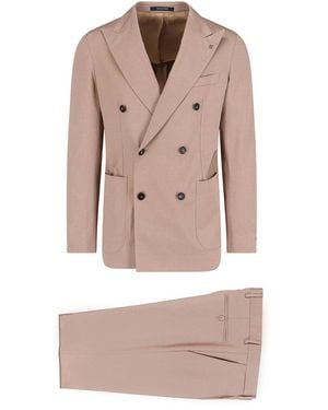Tagliatore Double-Breasted Suit - Natural