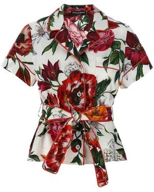 Dolce & Gabbana 'Vanity' Pajama Shirt - Red