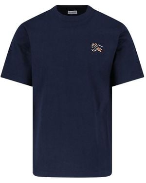 Burberry Cotton T-Shirt - Blue