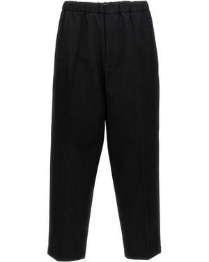 Jil Sander Wool Trousers - Black