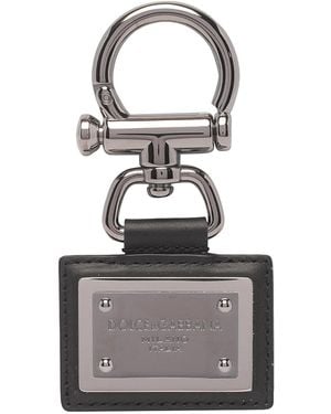 Dolce & Gabbana Logo Key Chain - White