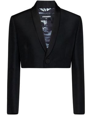 DSquared² Cropped Blazer - Black