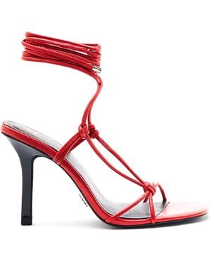 Patrizia Pepe New Square Crossover Sandals - Red