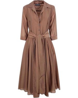 DR. HOPE Long Round Dress - Brown