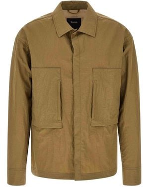 Laminar Effetto Increspato Dello Shacket - Verde