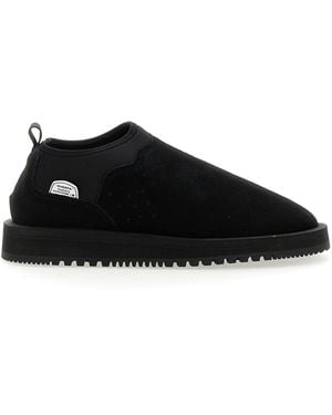 Suicoke Ankle-Sock Round Toe Loafers - Black