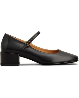 Tod's Mary Jane Leather Court Shoes - Black