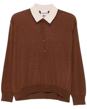 Semicouture Cassie And Ivory Polo Shirt - Brown