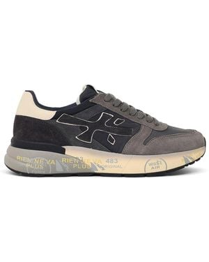 Premiata Mick 8433 Suede Blend Sneakers - Brown