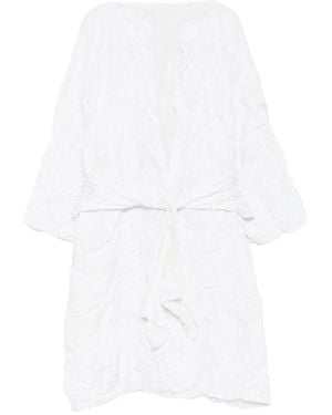 Daniela Gregis Cappotto Coat T Double Grappolo - White