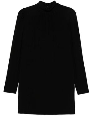Max Mara High Neck Short Dress - Black