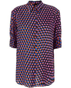 Dries Van Noten Shirt Celindo Silk - Purple