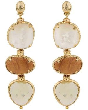 Gas Bijoux Silene 3 Earrings - Metallic