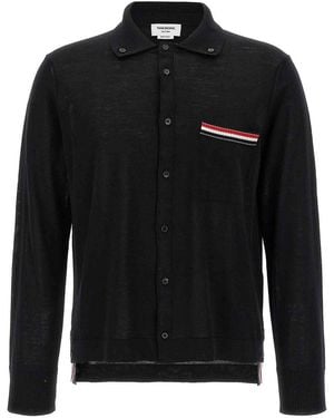 Thom Browne Button Down Cardigan - Black