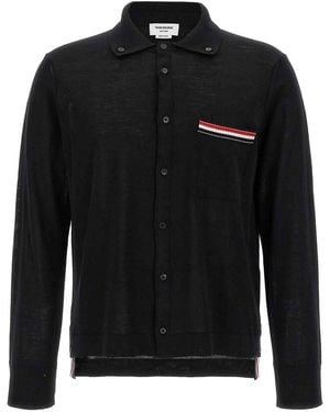 Thom Browne Button Down Cardigan - Black