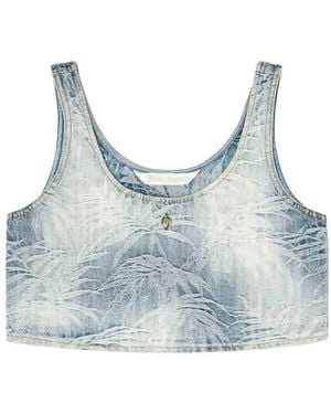 Palm Angels Sleeveless Tops - Blue