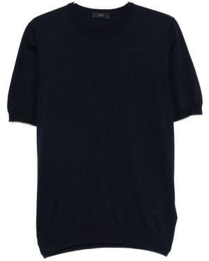 Fay Crew Neck T-Shirt - Black