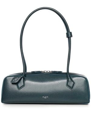 Alaïa Le Teckel Medium Leather Shoulder Bag - Blue