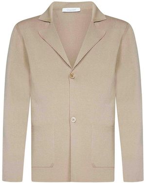 Cruciani Single-Breasted Blazer - Natural