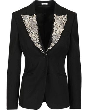 McQueen Single-Breasted Jacket - Black