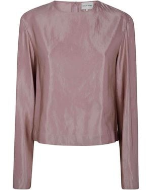 Loulou de Saison Nino Round Neck Blouse - Purple