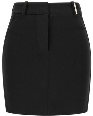 The Attico Metal Plate Skirt - Black