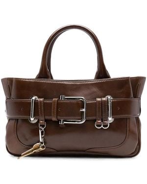 OSOI Tote Bocle Mini Bag - Brown