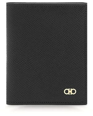 Ferragamo Micro Gancio Card Holder - Black
