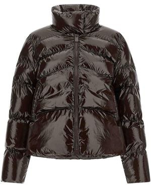 Pinko 'Love Birds' Down Jacket - Brown